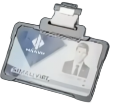 Nuclear plant staff badge 2